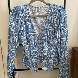 Reformation long sleeve blouse